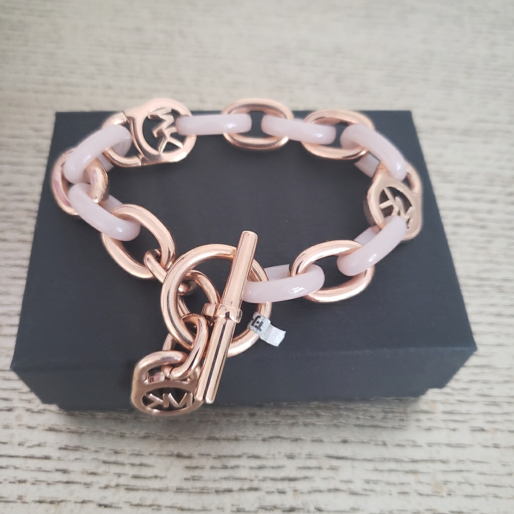 Mk rose gold bracelet